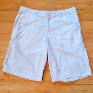 ONEILL Mens Large Block Plaid Shorts Size 36